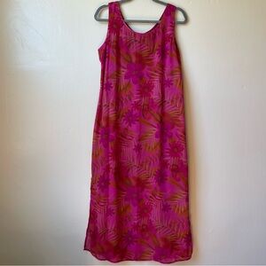 pink maxi dress